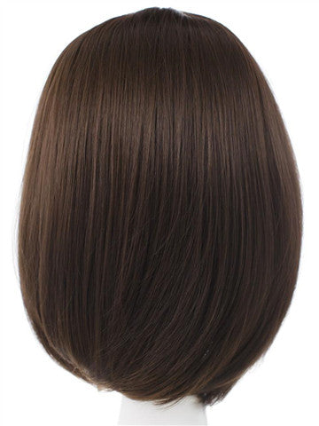 Short Cute Natural Brown Bob Synthetic Lace Front Wig - FashionLoveHunter
