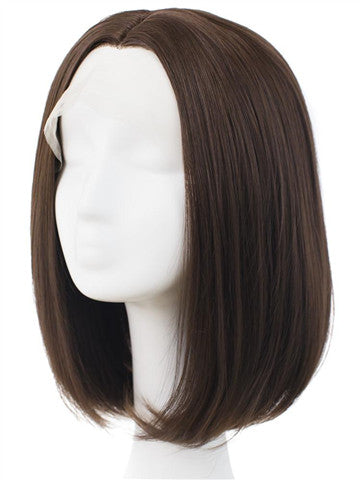 Short Cute Natural Brown Bob Synthetic Lace Front Wig - FashionLoveHunter