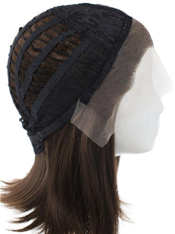 Short Cute Natural Brown Bob Synthetic Lace Front Wig - FashionLoveHunter