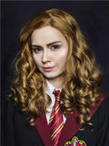 Tan Brownness Harry Porter Hermione Curly Synthetic Lace Front Wig