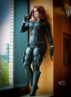 Cosplay Black Widow Lace Front Synthetic Fiber Wigs - Imstylewigs