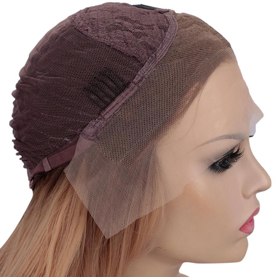 New Orange Wavy Autumn-Winter Synthetic Lace Front Wig