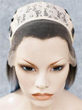 Long Black To Sky Blue Ombre Straight Synthetic Lace Front Wig - FashionLoveHunter