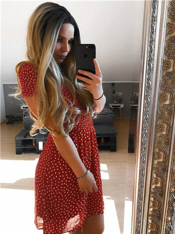 Gold Blonde Ombre Long Wave Synthetic Lace Front Wig - FashionLoveHunter