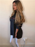 Gold Blonde Ombre Long Wave Synthetic Lace Front Wig - FashionLoveHunter