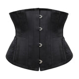 Women Underbust Spiral Steel Boned Waist Trainer Top Embroidery Corsets Shapewear Corselet Bustiers