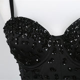 Long Solid Performance Tank Top To Wear Out Autumn Corset Top Sexy Tops Women Bra Push Up Bustier Tops