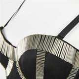Beading Round Tube Shiny Nightclub Crop Top To Wear Out Corset Top Women Bra Push Up Bustier