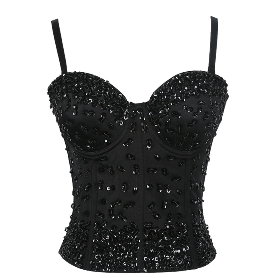 Long Solid Performance Tank Top To Wear Out Autumn Corset Top Sexy Tops Women Bra Push Up Bustier Tops