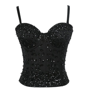 Long Solid Performance Tank Top To Wear Out Autumn Corset Top Sexy Tops Women Bra Push Up Bustier Tops