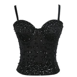 Long Solid Performance Tank Top To Wear Out Autumn Corset Top Sexy Tops Women Bra Push Up Bustier Tops