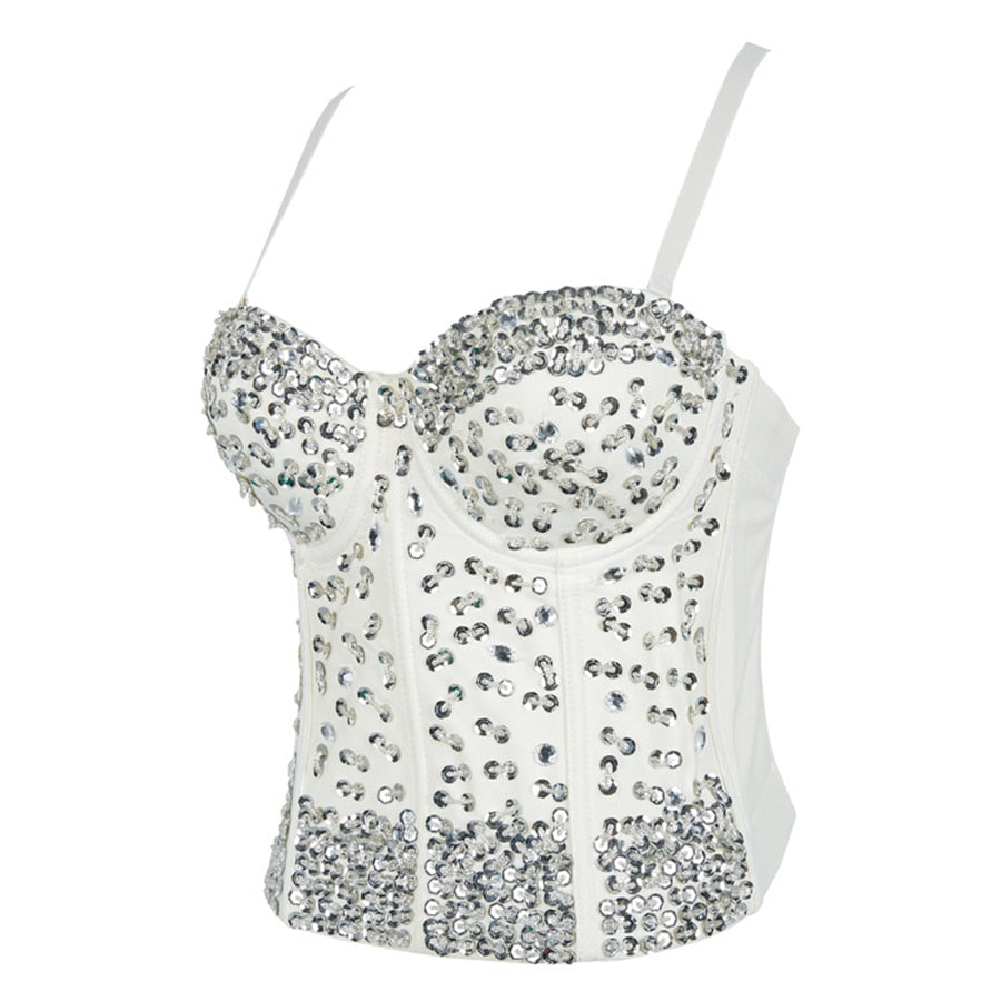 Long Solid Performance Tank Top To Wear Out Autumn Corset Top Sexy Tops Women Bra Push Up Bustier Tops