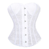 Women Sexy Transparent Hollow Net Overbust Corset Waist Training Slim Lace Up Corsets Bustiers Lingerie Top Plus Size S-6XL