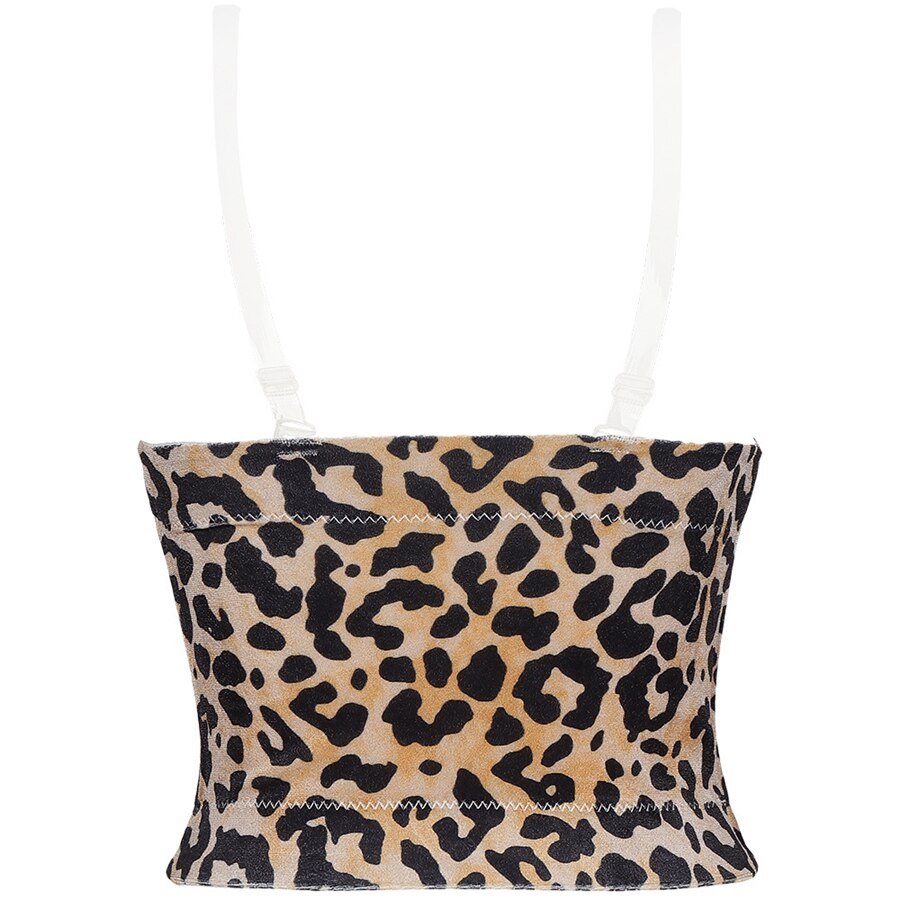 Rhinestone Crop Top With Cups Velvet Transparent Shoulder Strap Corset Dance Nightclub Sexy Top Winter Lingerie