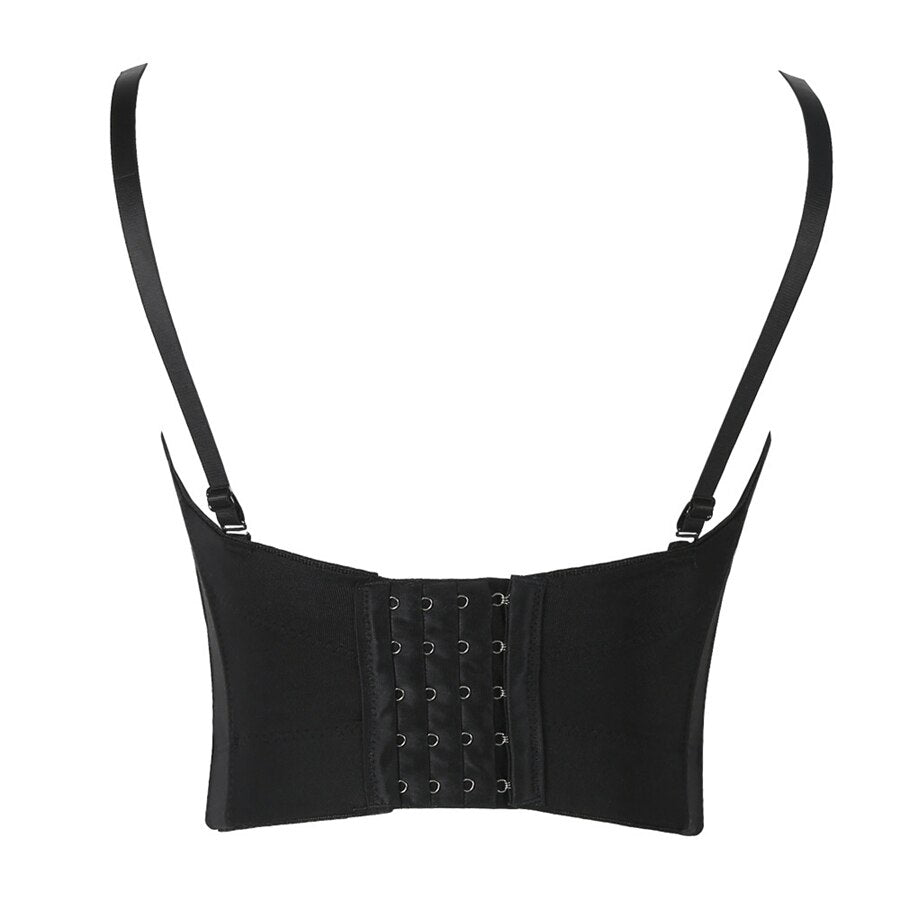 Beading Round Tube Shiny Nightclub Crop Top To Wear Out Corset Top Women Bra Push Up Bustier