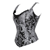 12 Spiral Steel Boned Gothic Women Waist Trainer Corsets Bustier Body Waist Cincher Overbust Top Lingerie Vest Body Shaper