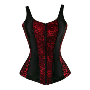 Sexy Satin Straps Corset Cup stripe Spaghetti Showgirl lace up boned Waist Trainer Bustier Plus Size S-2XL Lingerie