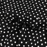 Turn Down Collar Single-Breasted Polka Dot Summer Cotton Shirt Dress Women 50s Rockabilly Vintage Sleeveless Midi Dresses