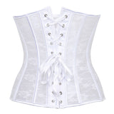 Women Sexy Transparent Hollow Net Overbust Corset Waist Training Slim Lace Up Corsets Bustiers Lingerie Top Plus Size S-6XL