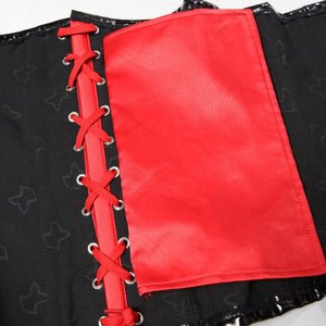 Gothic Zipper Underbust Corset Top Women Steampunk Sexy Brocade Corset Bustier Lingerie Burlesque Slim Waist Trainer Corsets