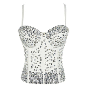 Long Solid Performance Tank Top To Wear Out Autumn Corset Top Sexy Tops Women Bra Push Up Bustier Tops