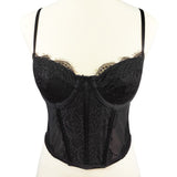 Sexy French Bras Lace Corset Nightclub Party Short Women Camis Cropped Crop Top Clothing YH8282