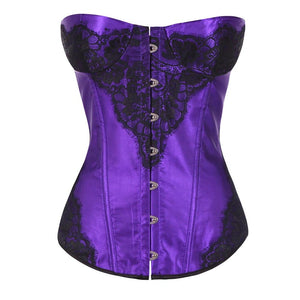 Women's Corsets Sexy Bustier Corset Top Floral Corset for Push Up Body Shaper Slimming Plus Size Vintage Lace Up Lingerie