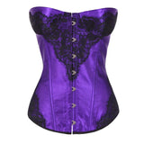 Women's Corsets Sexy Bustier Corset Top Floral Corset for Push Up Body Shaper Slimming Plus Size Vintage Lace Up Lingerie