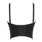 Crop Top To Wear Out Silver-Plated Chain Corset Top Nightclub Sexy Tops Women Bra Push Up Bustier