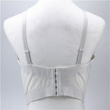 Crop Tops Spaghetti Strap Summer Top Off Shoulder Sexy Corset Beads Cami With Built In Bra Slim Clothes