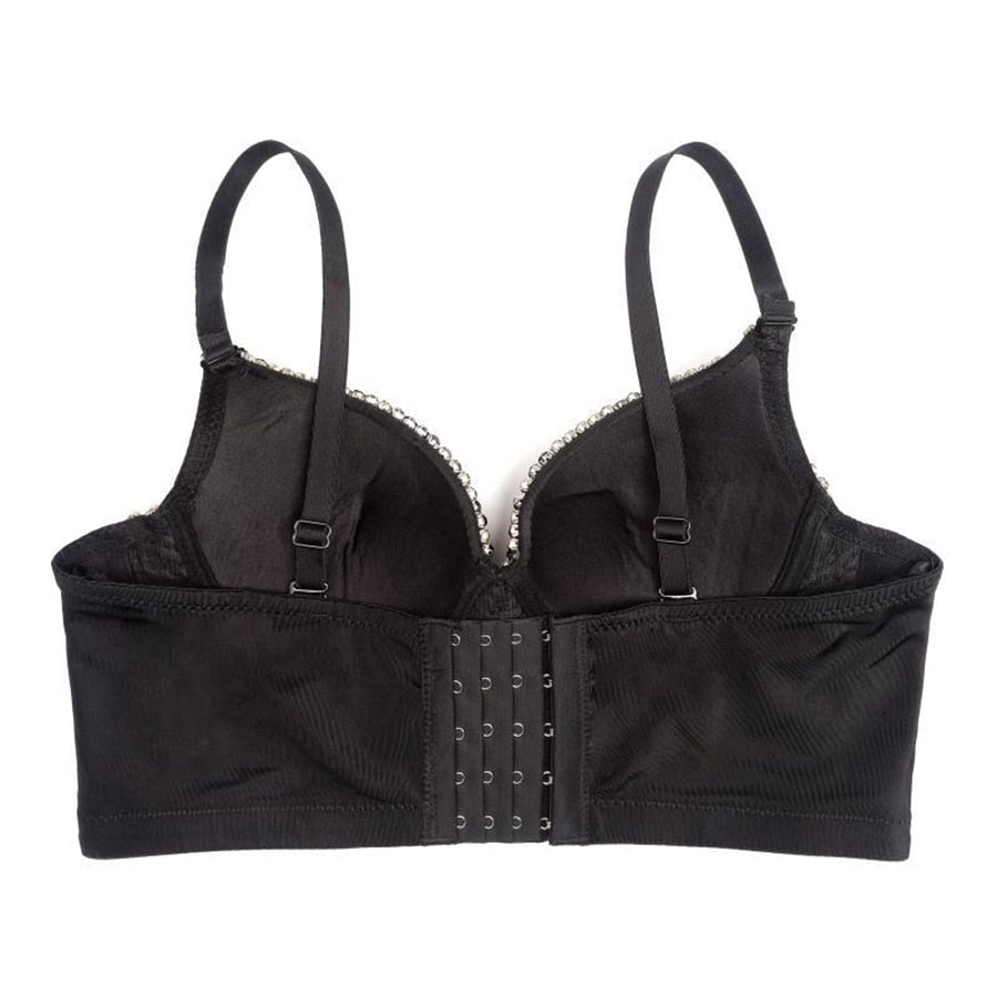 Rhinestone Sexy Top Nightclub Shines Crop Top Women Off Shoulder Camis Tops With Built In Bra Push Up Bralette