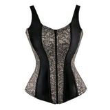 Sexy Satin Straps Corset Cup stripe Spaghetti Showgirl lace up boned Waist Trainer Bustier Plus Size S-2XL Lingerie