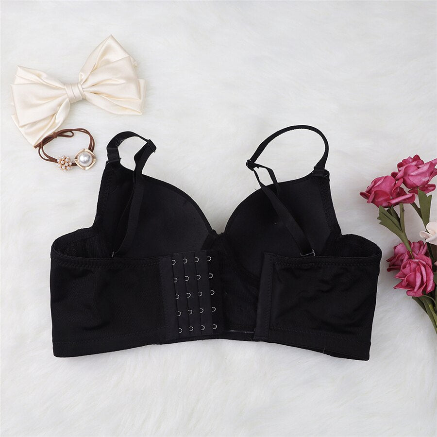 Crop Top Women Top With Pointed Cups Sexy Beaded Rhinestone Cropped NightClub Party Corset Push Up Bustier Camis Built in Bra