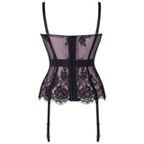 Sexy Womens Lace Waist Cincher Bra Gothic Bustiers Top Corsets and Bustier Waist Trainer Bra Lingerie