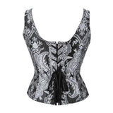 12 Spiral Steel Boned Gothic Women Waist Trainer Corsets Bustier Body Waist Cincher Overbust Top Lingerie Vest Body Shaper
