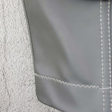 New PU Leather Winter Crop Top To Wear Out Sleeveless Top Corset Sexy Show Bra Push Up Bustier Tops