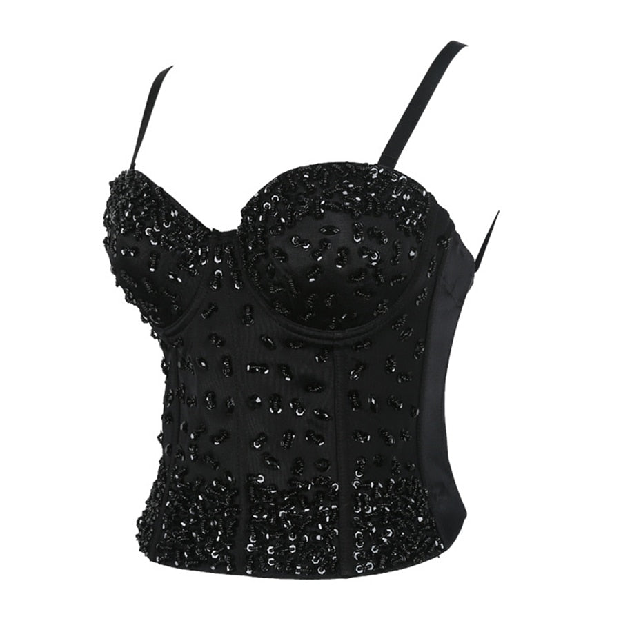 Long Solid Performance Tank Top To Wear Out Autumn Corset Top Sexy Tops Women Bra Push Up Bustier Tops