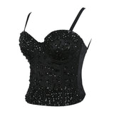 Long Solid Performance Tank Top To Wear Out Autumn Corset Top Sexy Tops Women Bra Push Up Bustier Tops