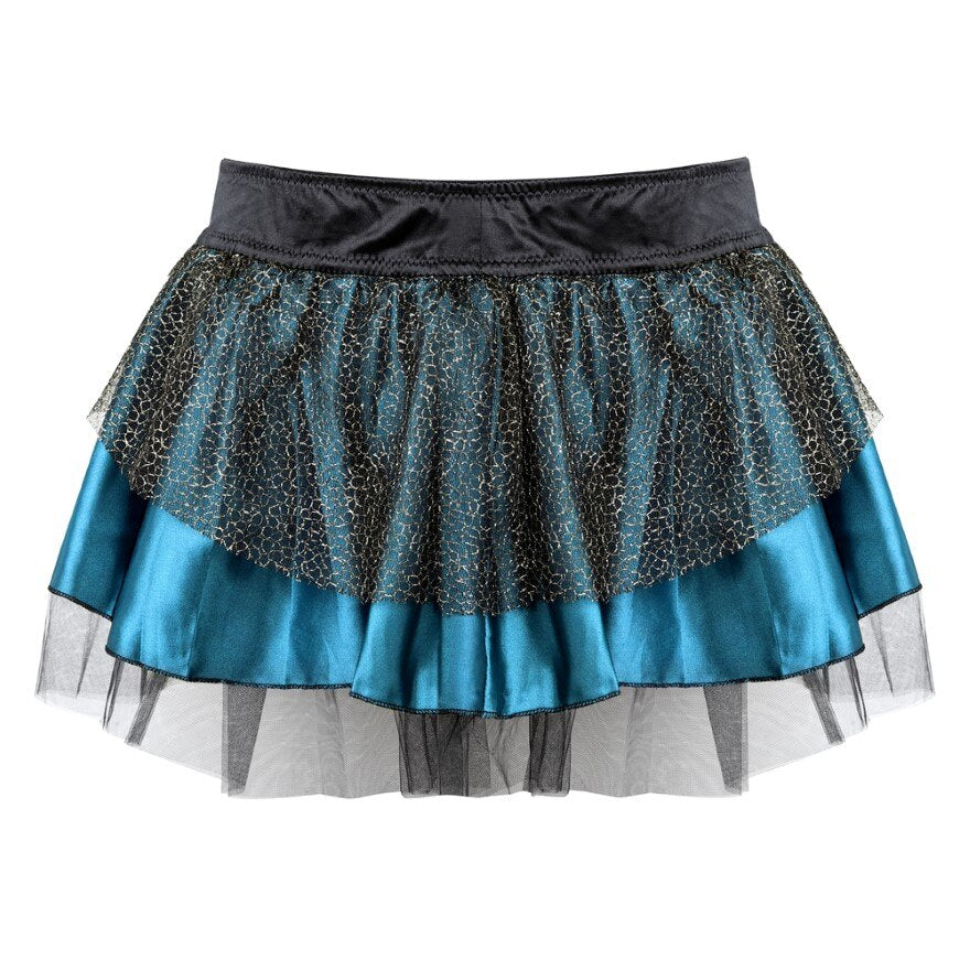 Women Sexy Peacock Feathers Embroidery Overbust Corset Bustier Lingerie Top With Mesh Mini Skirt Set Burlesque Corset Dress