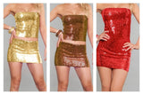 Stretch Sequin Tube Top Glitter Disco Retro Sparkly Boob Bandeau Top Clubwear Sexy Festival Raves Outfit Party Crop Top Costume
