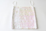 Stretch Sequin Tube Top Glitter Disco Retro Sparkly Boob Bandeau Top Clubwear Sexy Festival Raves Outfit Party Crop Top Costume