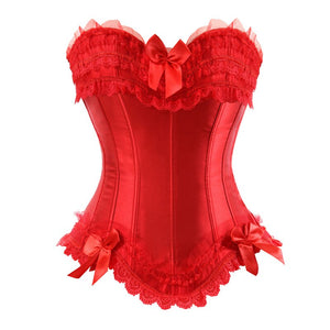 Corset Bustier Top for Women Burlesque Costume Plus Size Princess Corset Top Lace up Satin Corset Black White Purple Pink Cors¨¦