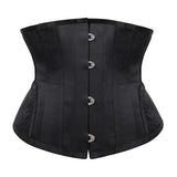 Women Underbust Spiral Steel Boned Waist Trainer Top Embroidery Corsets Shapewear Corselet Bustiers