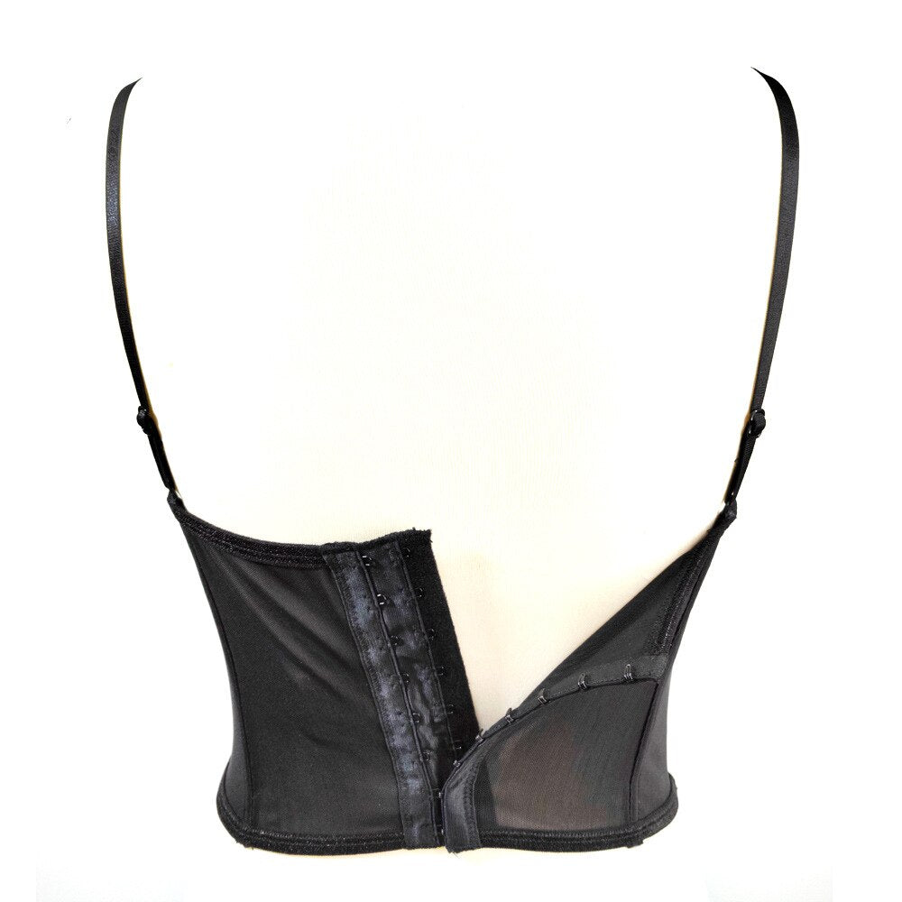 Sexy French Bras Lace Corset Nightclub Party Short Women Camis Cropped Crop Top Clothing YH8282