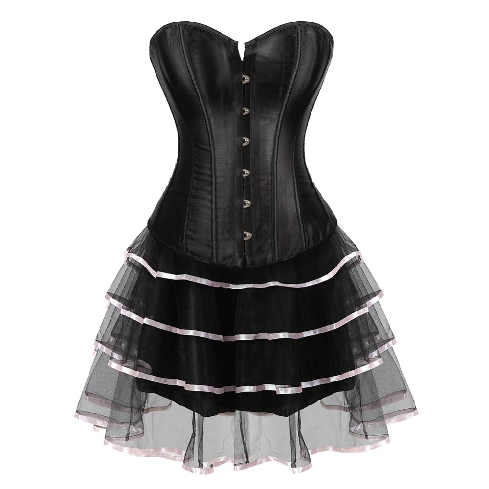 black burlesque corset dress Filippa Black Burlesque Underbust Corset Dress  brands4allcopy