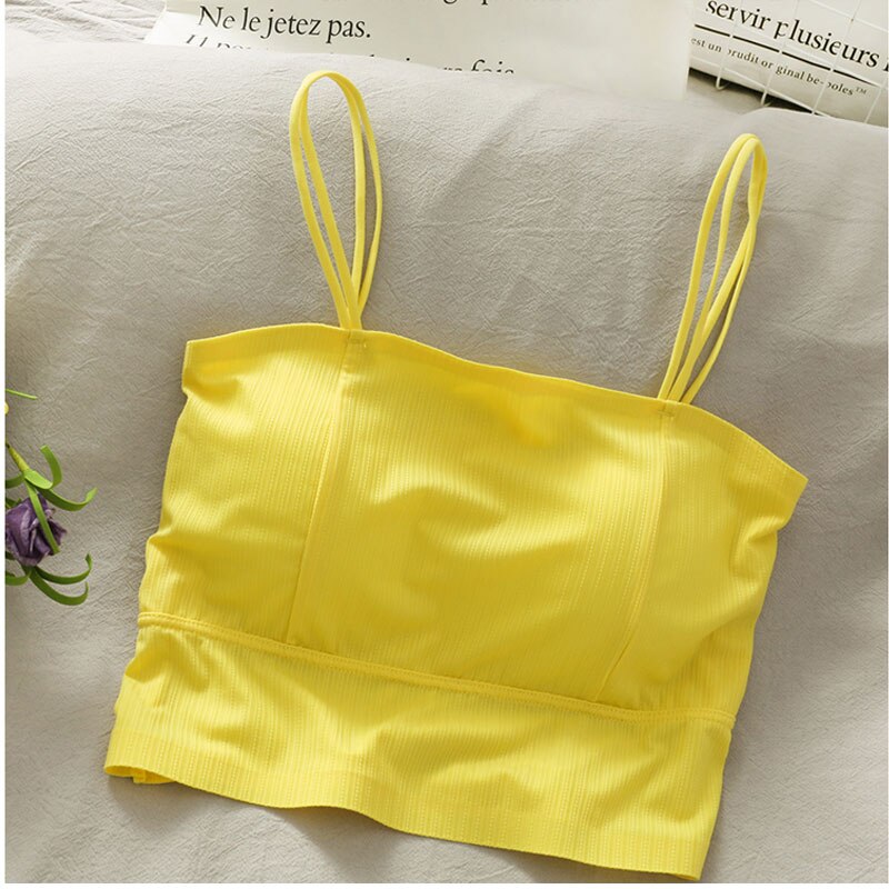 New Camisole Women White Tank Top Sexy Summer Boho Short Camis Cropped Tops Inner Tank Top Female Streetwear