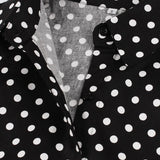 Turn Down Collar Single-Breasted Polka Dot Summer Cotton Shirt Dress Women 50s Rockabilly Vintage Sleeveless Midi Dresses