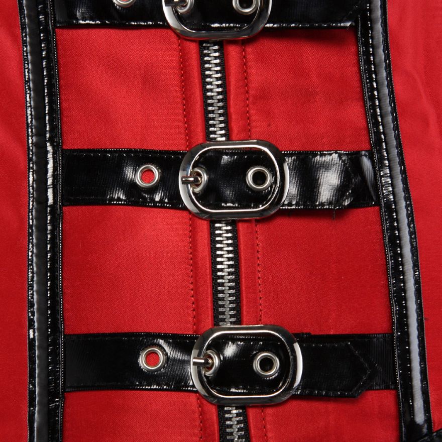 Gothic Zipper Underbust Corset Top Women Steampunk Sexy Brocade Corset Bustier Lingerie Burlesque Slim Waist Trainer Corsets