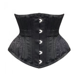 Women Underbust Spiral Steel Boned Waist Trainer Top Embroidery Corsets Shapewear Corselet Bustiers