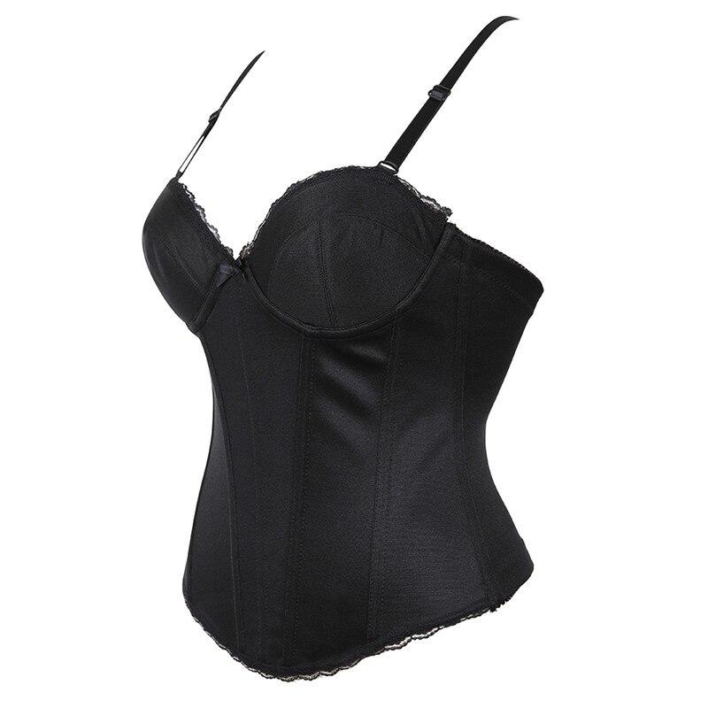 Elasticity Sexy Straps Halter Overbust Corset Lingerie Top Wedding Black/White Cotton with Cup Body shaper Hot Corset Bustier